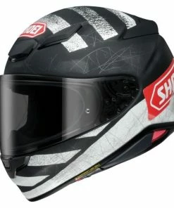 Best Sale ✔️ Shoei NXR2 Scanner TC5 Helmet - Black White Red - Large ⌛