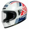 Promo 🔔 Shoei Glamster MM93 Retro TC-10 Helmet - White/Blue/Red - L 😉 -ROOF Shop 1122841 p