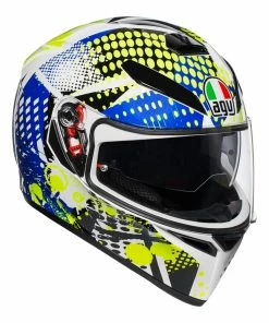 Cheap 😉 AGV K3 SV Pop Helmet - White/Lime/Blue - MS 🔥