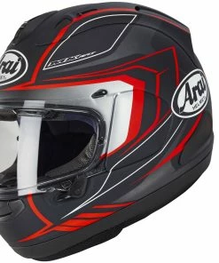 Promo ⌛ Arai RX-7V Maze Matte Black Red Helmet 🔥