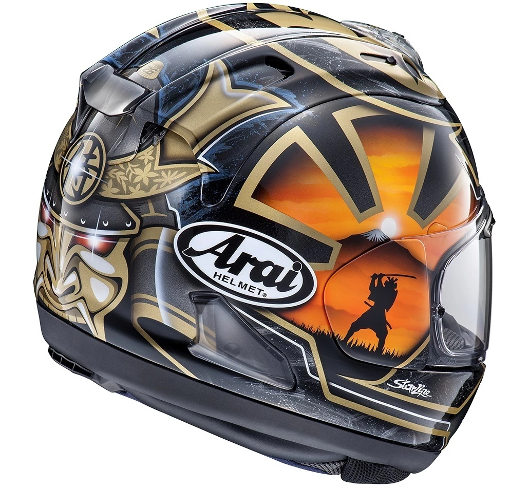 Brand new ???? Arai RX-7V Pedrosa Spirit Helmet - Gold - L ???? 4 Brand new ???? Arai RX-7V Pedrosa Spirit Helmet - Gold - L ???? - Image 2