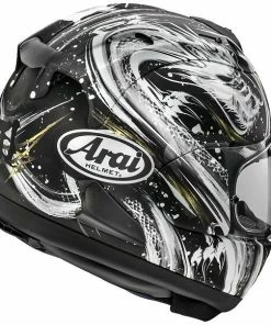 Buy π Arai RX-7V Evo Kiyonari Black Silver Helmet π 5 Buy π Arai RX-7V Evo Kiyonari Black Silver Helmet π -ROOF Shop AH44KYBKSI4 p 1