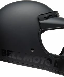 Discount 🔔 Bell Moto-3 Classic Matte Gloss Black Helmet - Unisex - Small - Adult - Black 🔥