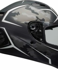 Cheapest 🥰 Bell Qualifier Stealth Camo Matte Black and White Helmet - Unisex - Small - Adult - Black/White ⭐