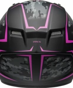 Cheap 🌟 Bell Qualifier Stealth Camo Matte Black and Pink Helmet - 👩 Women Specific - Small - Adult - Black/Pink 👍 -ROOF Shop BE7107901 2