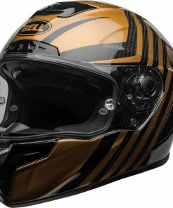 Best Pirce 👏 Bell Racestar DLX Special Edition Gloss Black and Gold Helmet - Unisex - Medium - Adult - Black/Gold 🎁 -ROOF Shop BE7121737 2