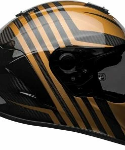 Best Pirce 👏 Bell Racestar DLX Special Edition Gloss Black and Gold Helmet - Unisex - Medium - Adult - Black/Gold 🎁