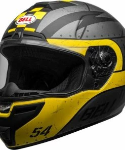 New 😍 Bell SRT Special Devil May Care Matte Grey and Yellow Helmet - Unisex - Small - Adult - Grey/Yellow 🔔 -ROOF Shop BE7121762 2
