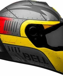 New 😍 Bell SRT Special Devil May Care Matte Grey and Yellow Helmet - Unisex - Small - Adult - Grey/Yellow 🔔