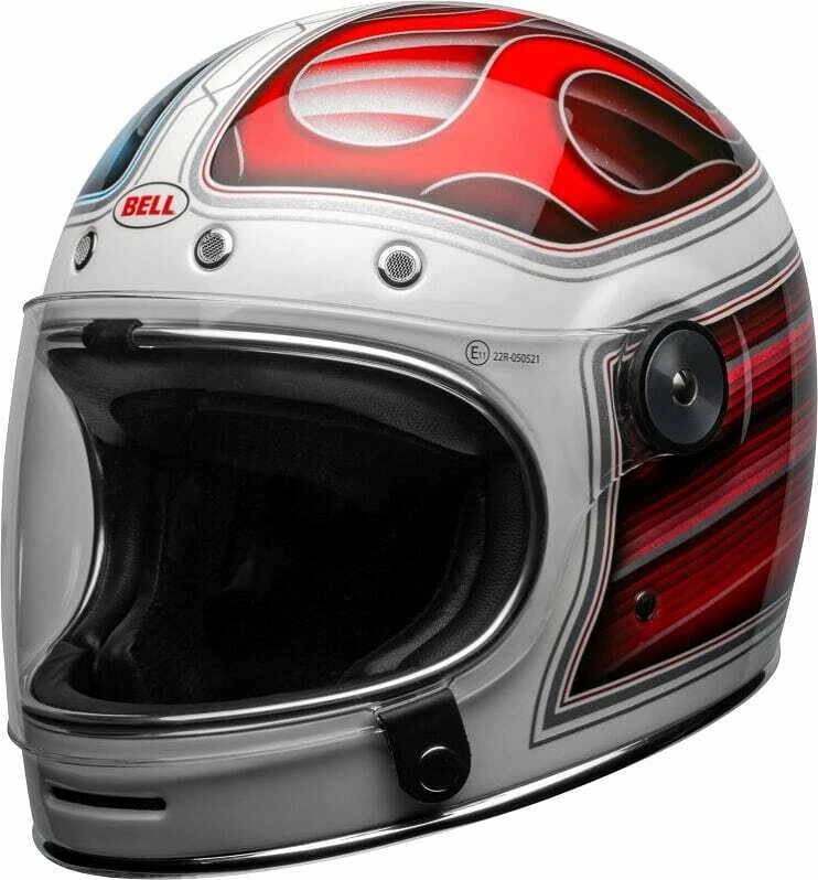 Outlet π Bell Bullitt Special Edition Barracuda White Red and Blue Helmet - Unisex - Medium - Adult - White/Red/Blue π 5 Outlet π Bell Bullitt Special Edition Barracuda White Red and Blue Helmet - Unisex - Medium - Adult - White/Red/Blue π - Image 3