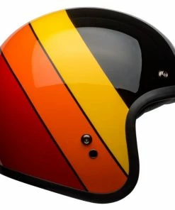 Best Pirce 👏 Bell Custom 500 Riff Black Yellow Orange Red Helmet ⌛