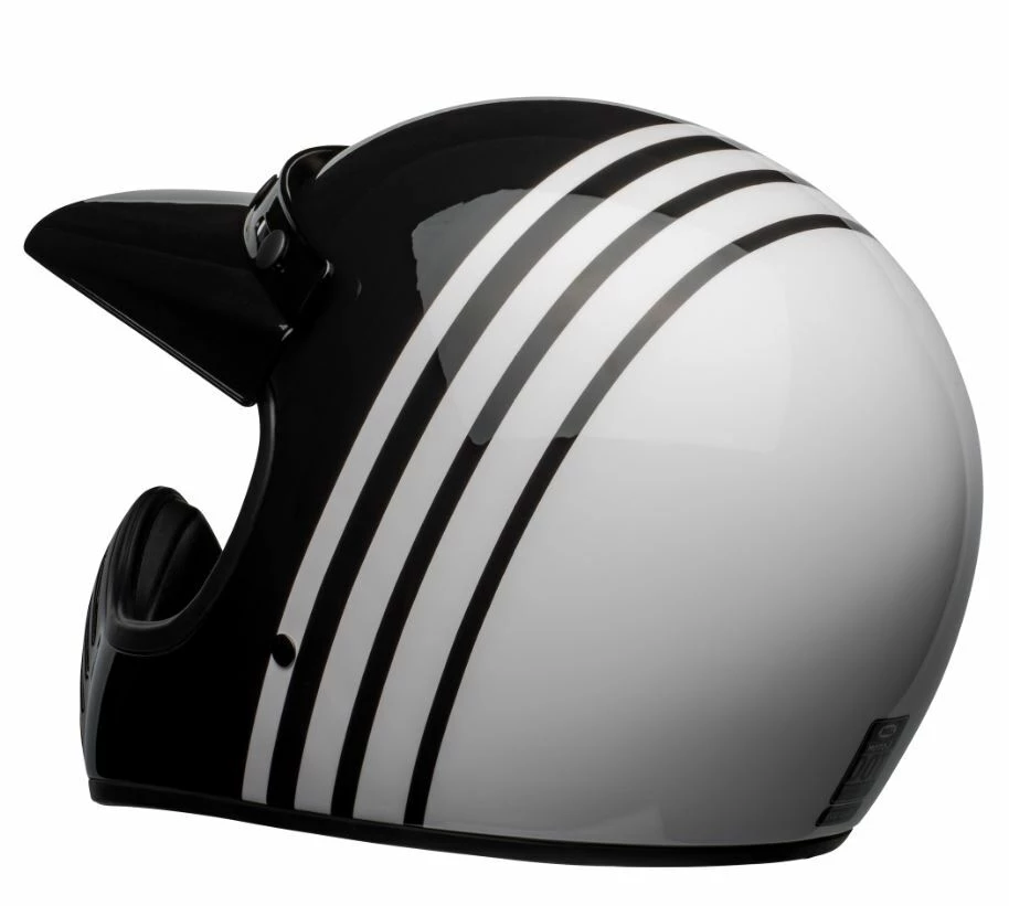 Discount π Bell Moto-3 Reverb White Black Helmet π 4 Discount π Bell Moto-3 Reverb White Black Helmet π - Image 3