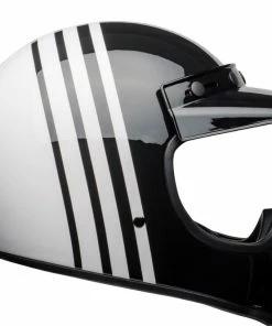 Discount 🛒 Bell Moto-3 Reverb White Black Helmet 🎉