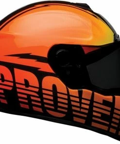 Hot Sale ❤️ Bell SRT Special Edition Proverb Orange Yellow Black Helmet - Unisex - Small - Adult - Orange/Yellow/Black 🎁