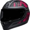 Promo 😀 Bell Qualifier Rebel Matte Black Pink Helmet - Unisex - Large - Adult - Black/Pink ⭐ -ROOF Shop BE7137187