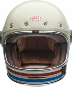 Best Sale 😍 Bell Bullitt Rally Stripes Helmet - Pearl White/Red/Blue - M 🧨 -ROOF Shop BE7143904 p