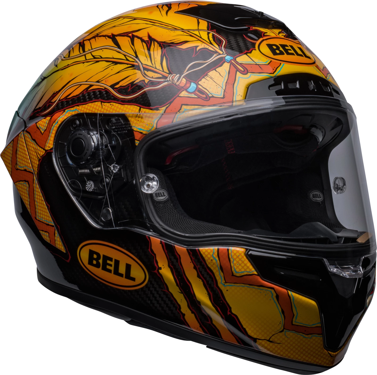 Wholesale π Bell Racestar DLX Dunne Limited Edition Helmet - Black/Gold/Blue - L β 4 Wholesale π Bell Racestar DLX Dunne Limited Edition Helmet - Black/Gold/Blue - L β - Image 2