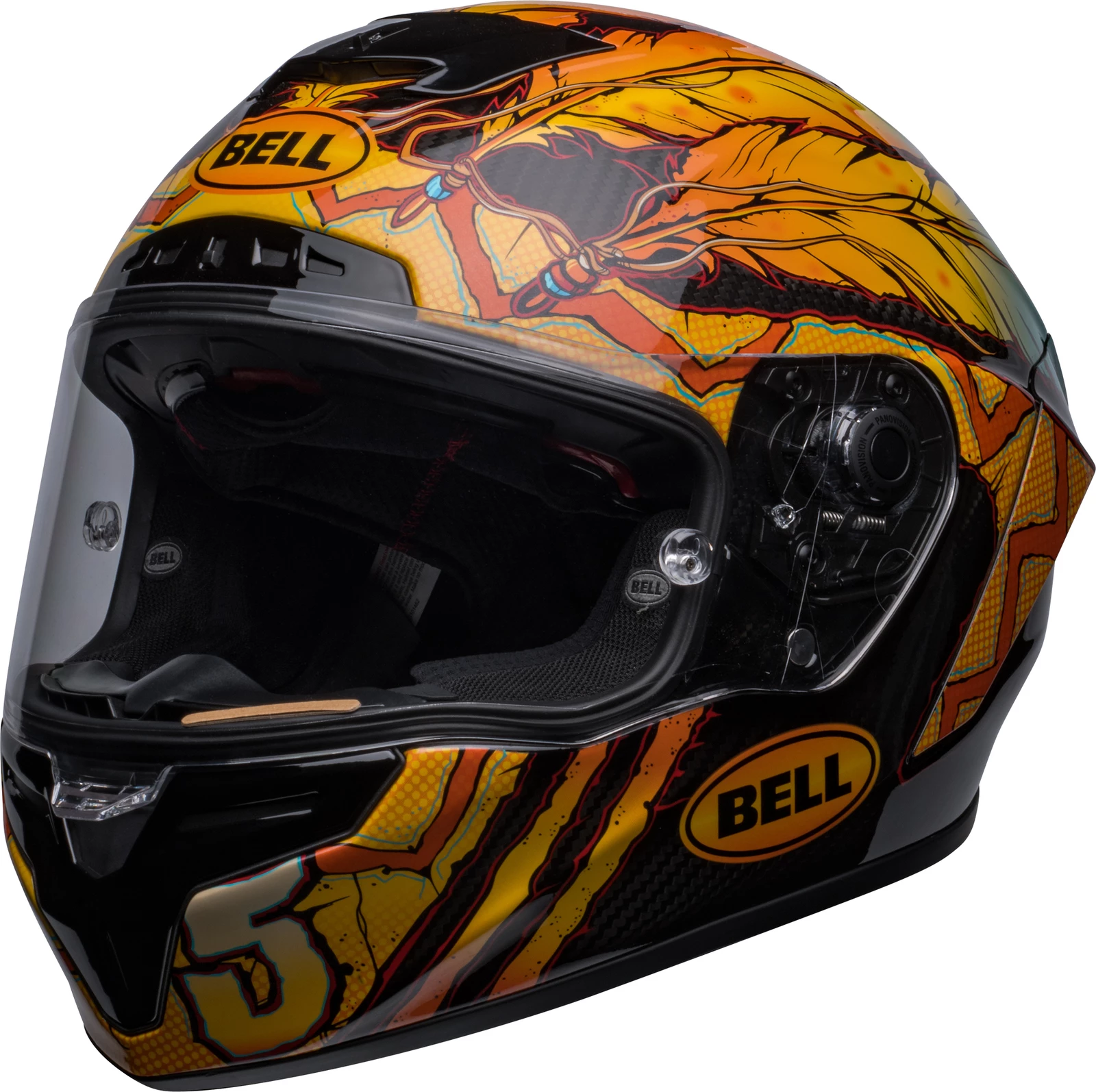 Wholesale π Bell Racestar DLX Dunne Limited Edition Helmet - Black/Gold/Blue - L β 6 Wholesale π Bell Racestar DLX Dunne Limited Edition Helmet - Black/Gold/Blue - L β - Image 4