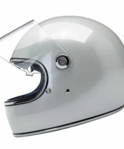 Outlet ❤️ Biltwell Gringo S Metallic Pearl White Helmet 🤩