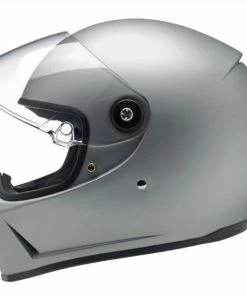 Budget 🤩 Biltwell Lane Splitter Matt Silver Helmet - Grey - X-Large - Adult 😀