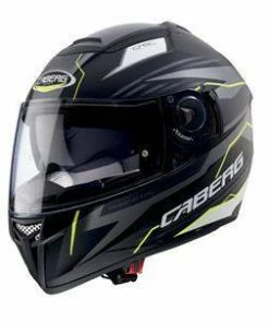 Best Pirce ⭐ Caberg Ego Quartz Matt Black Anthracite Fluro Yellow Helmet ⭐
