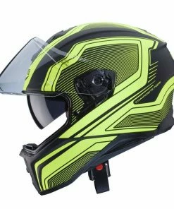 Promo 🧨 Caberg Drift Flux Matt Black Yellow Helmet 🛒 -ROOF Shop C2LC01A7L 2