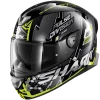 Best Sale 🤩 Shark Skwal 2 Noxxys Helmet - Black/Silver/Yellow - L 👏 -ROOF Shop HE4954EKYSS p