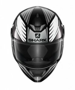 Best Sale 😀 Shark Skwal 2 Hallder Black White Anthracite Helmet - White - Medium - Adult 👍 -ROOF Shop HE4962EKWAS P 1