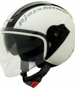 Flash Sale ✔️ Rjays Navona Matte White Black Helmet 💯