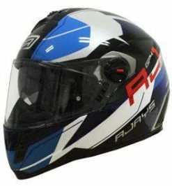 Brand new 🎉 Rjays GP-4 Pilot (With TSS) Gloss White Black Blue Helmet - White - Small - Adult 👏