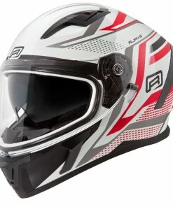 Promo β Rjays Apex III Ignite White Red Helmet - Red - X-Small - Adult β