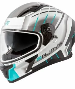 Cheapest 🥰 Rjays Apex III Switch White Grey Aqua Helmet ❤️