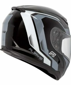 Flash Sale 🔔 Rjays Grid Black White Helmet 😍 -ROOF Shop RJH98BW2 1
