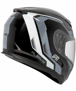 Flash Sale 🔔 Rjays Grid Black White Helmet 😍 -ROOF Shop RJH98BW2 2