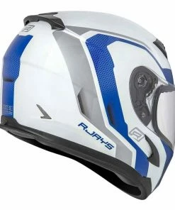Discount 💯 Rjays Grid White Blue Helmet 👍 -ROOF Shop RJH98WB7 2