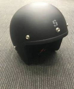 Outlet 😉 Scorpion Custom Baron Matte Black Helmet With Studs - Unisex - X-Small - Black ❤️